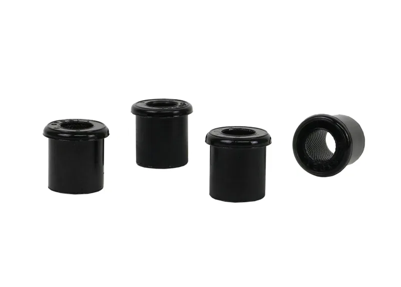 W71021 – WHITELINE Leaf Spring Shackle Bushing, Black Polyurethane With 4 Rear Bushings/ 2 Front Rear Bushings